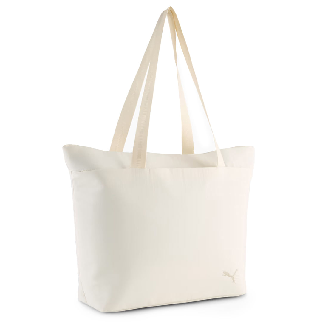 Bolsa Puma Alpine Snow branca vista frontal com alças superiores
